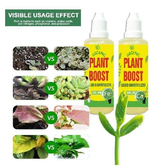 Plant Boost Biofertilizer for Plants, Flowers & Vegetables – 3 Bottles