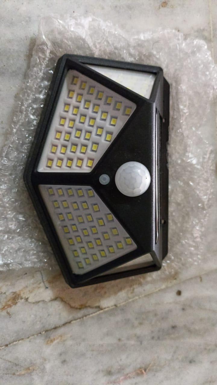 100 LED Solar Motion Sensor Light for Outdoor Security – Wireless Night Light (Pack of 1)