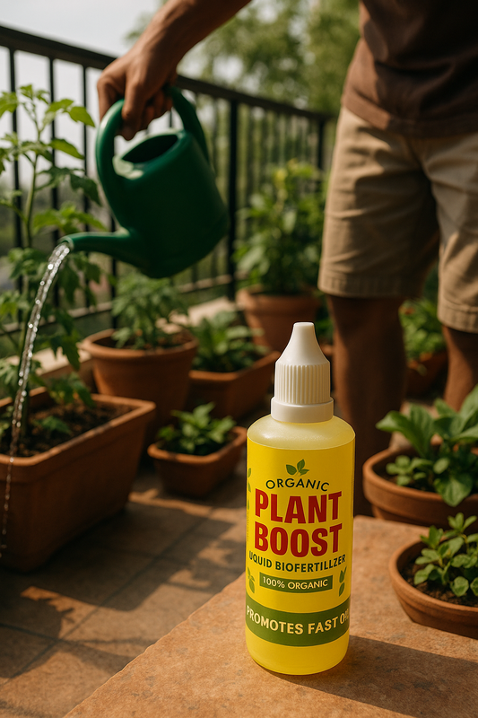 Plant Boost Biofertilizer for Plants, Flowers & Vegetables – 3 Bottles
